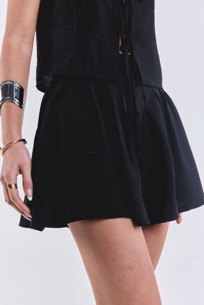 Short Pollera Luz Negro
