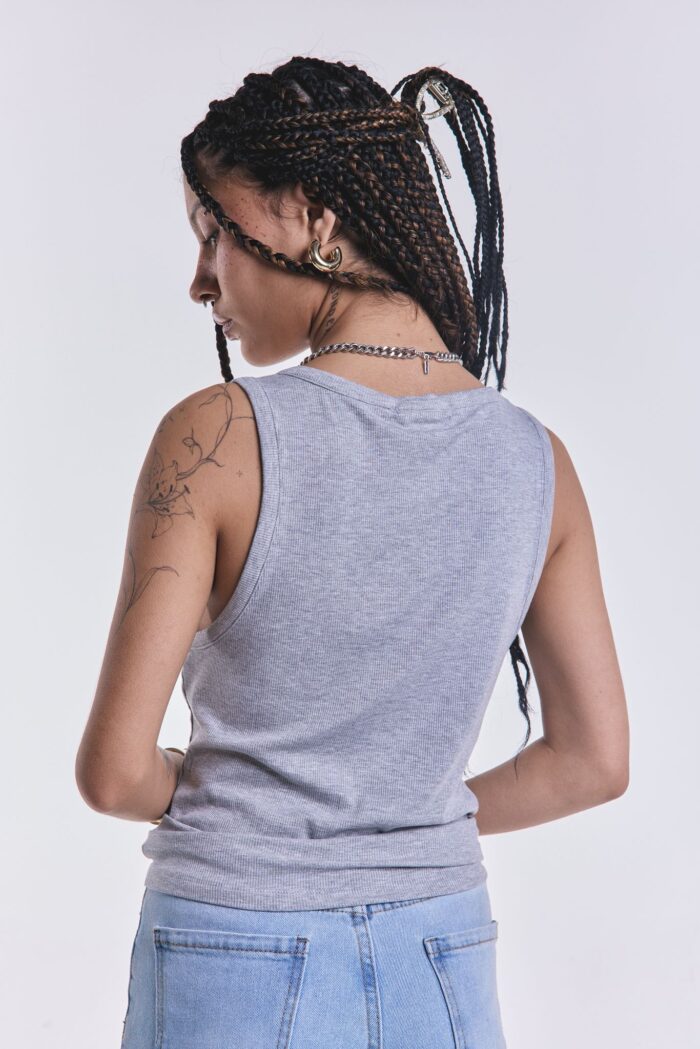 Musculosa Basica Morley Gris - Imagen 4