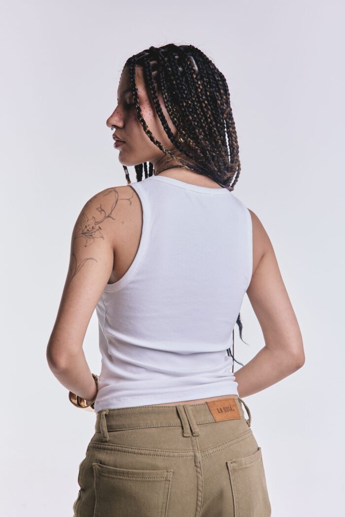 Musculosa Basica Morley Blanco - Imagen 4