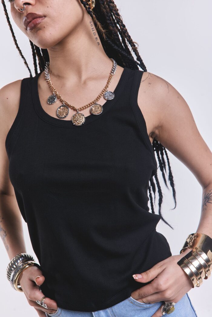 Musculosa Basica Morley Negro - Imagen 3
