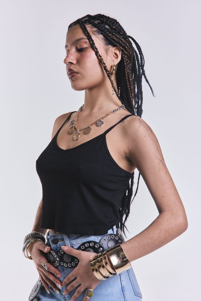 Musculosa Fresh Negro - Imagen 3