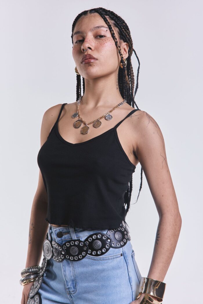 Musculosa Fresh Negro - Imagen 5