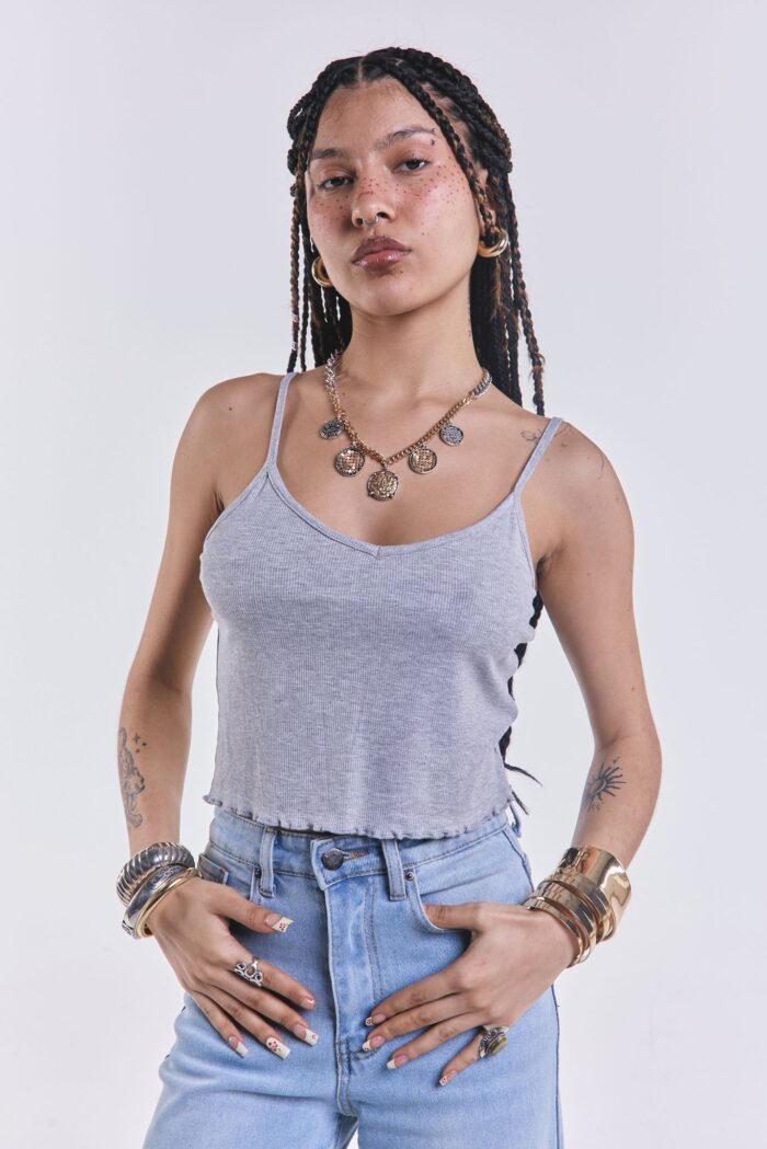 Musculosa Fresh Gris