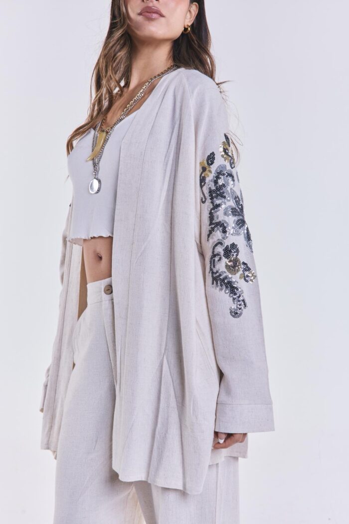 Kimono Vivir Beige - Imagen 5