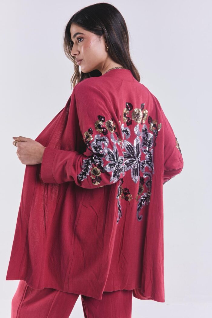 Kimono Vivir Bordeaux - Imagen 3