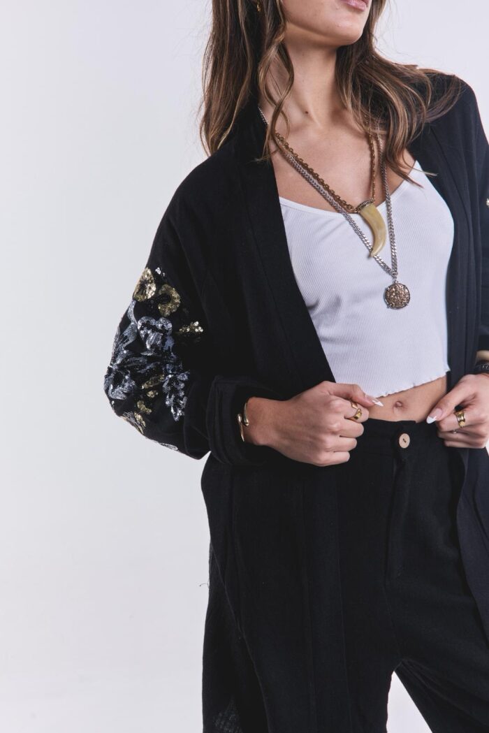 Kimono Vivir Negro - Imagen 4