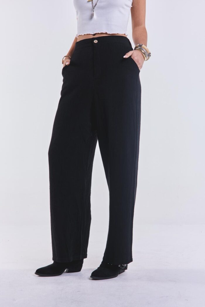 Pantalon Vivir Negro - Imagen 2