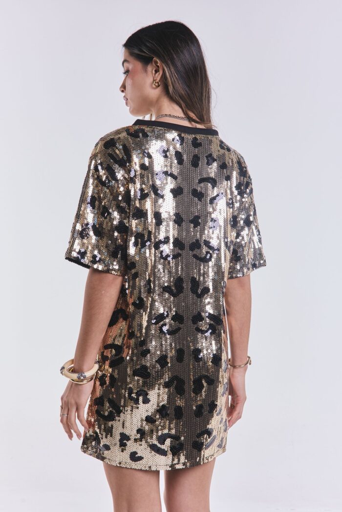 Vestido Zebra Dorado - Imagen 3