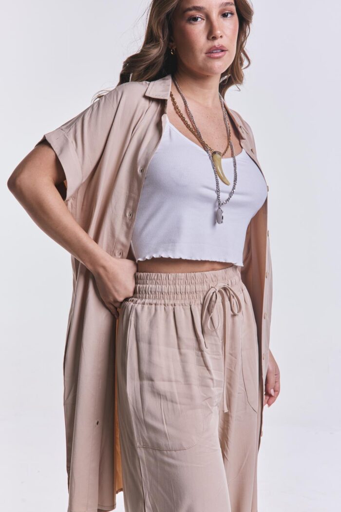 Camisola Tencel Beige