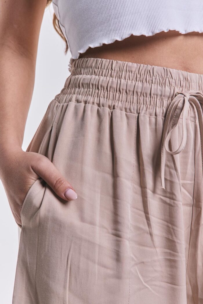Pantalon Tencel Beige - Imagen 2