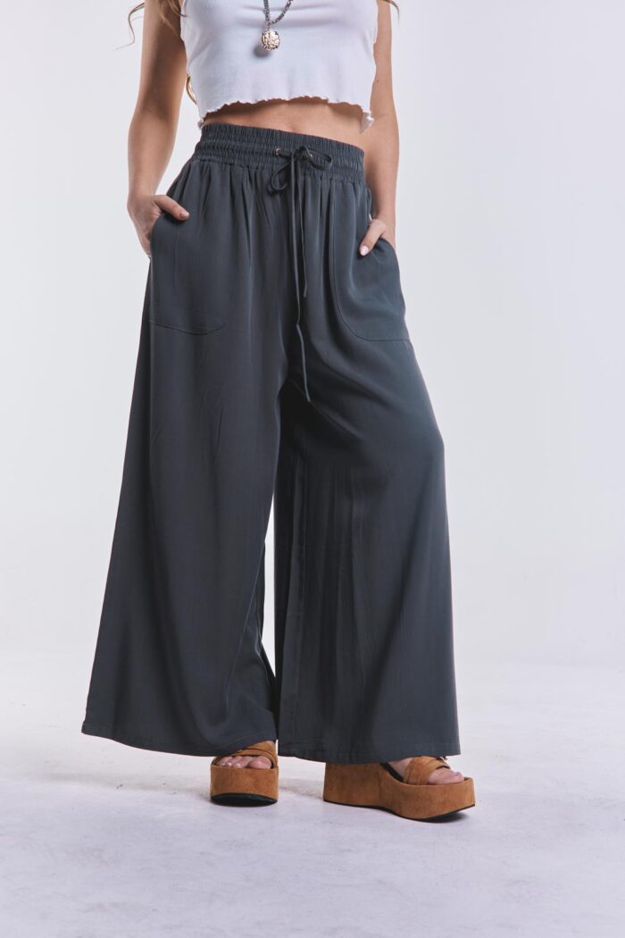 Pantalon Tencel Verde