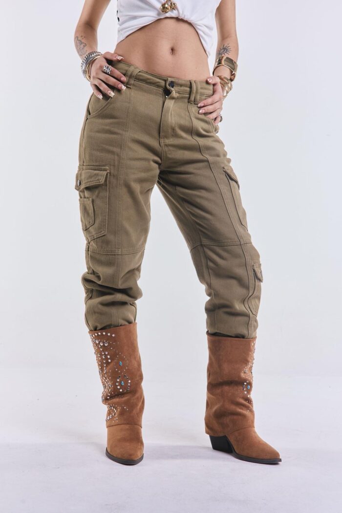 Denim Cargo Icaro Verde
