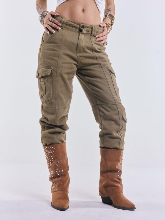 Denim Cargo Icaro Verde