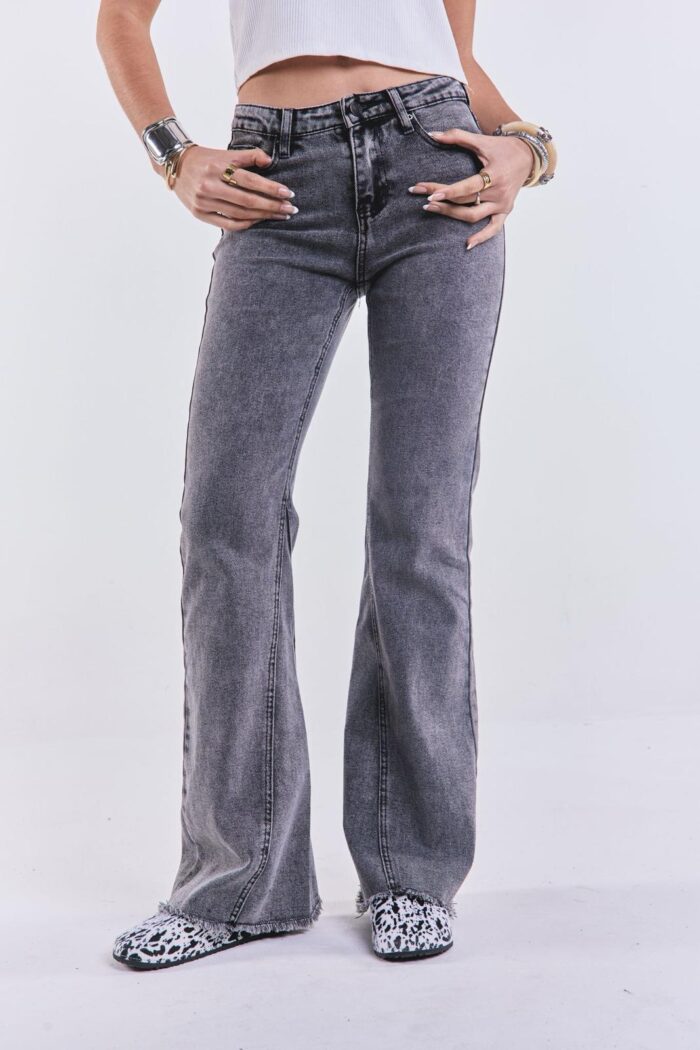Denim Flare Queen Gris