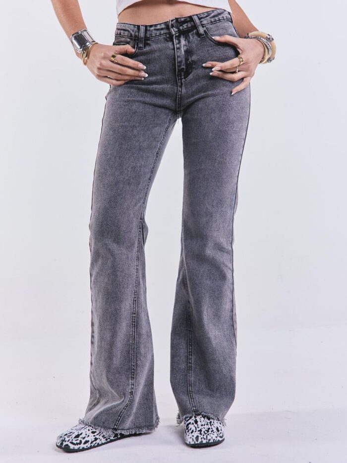 Denim Flare Queen Gris