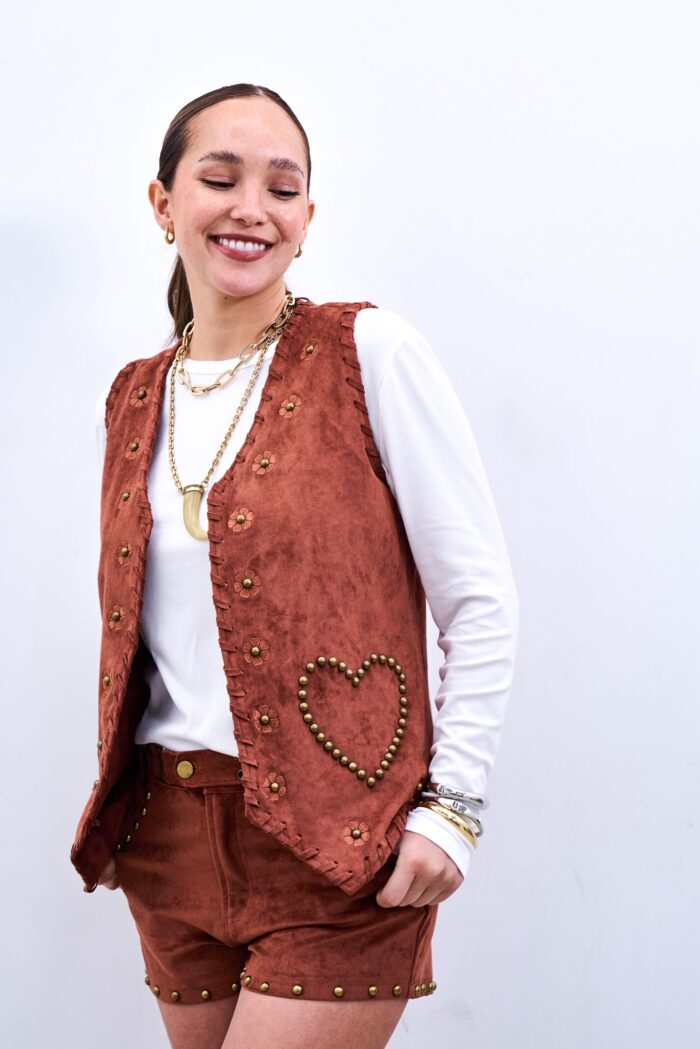 Chaleco West Camel