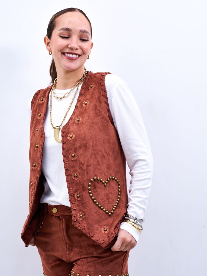 Chaleco West Camel