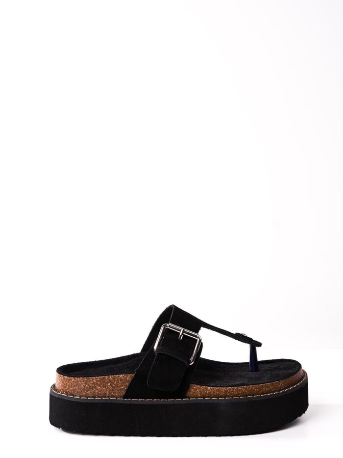 Sandalia Flatform Flip Negra