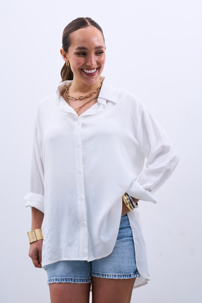 Camisa Lisa Blanco - Imagen 3