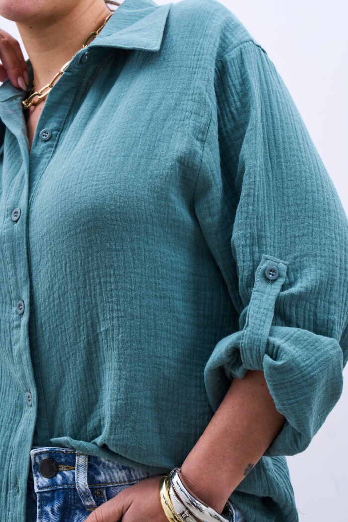 Camisa Muselina Verde - Imagen 4