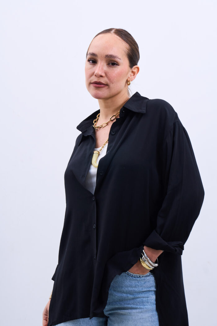 Camisa Lisa Negra - Imagen 5