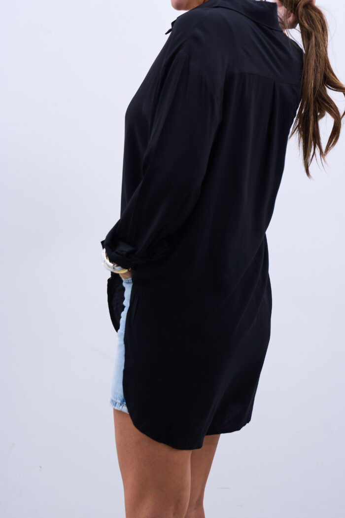 Camisa Lisa Negra - Imagen 3