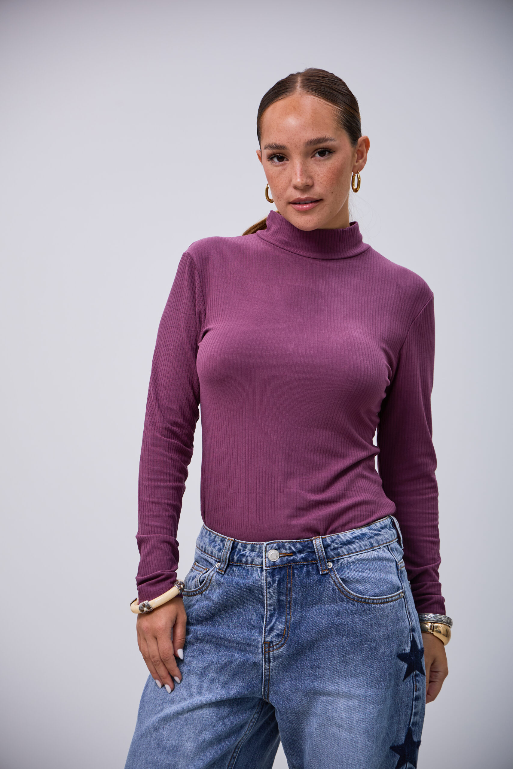 Polerita Basica Larga Violeta L26-3320 - Imagen 4