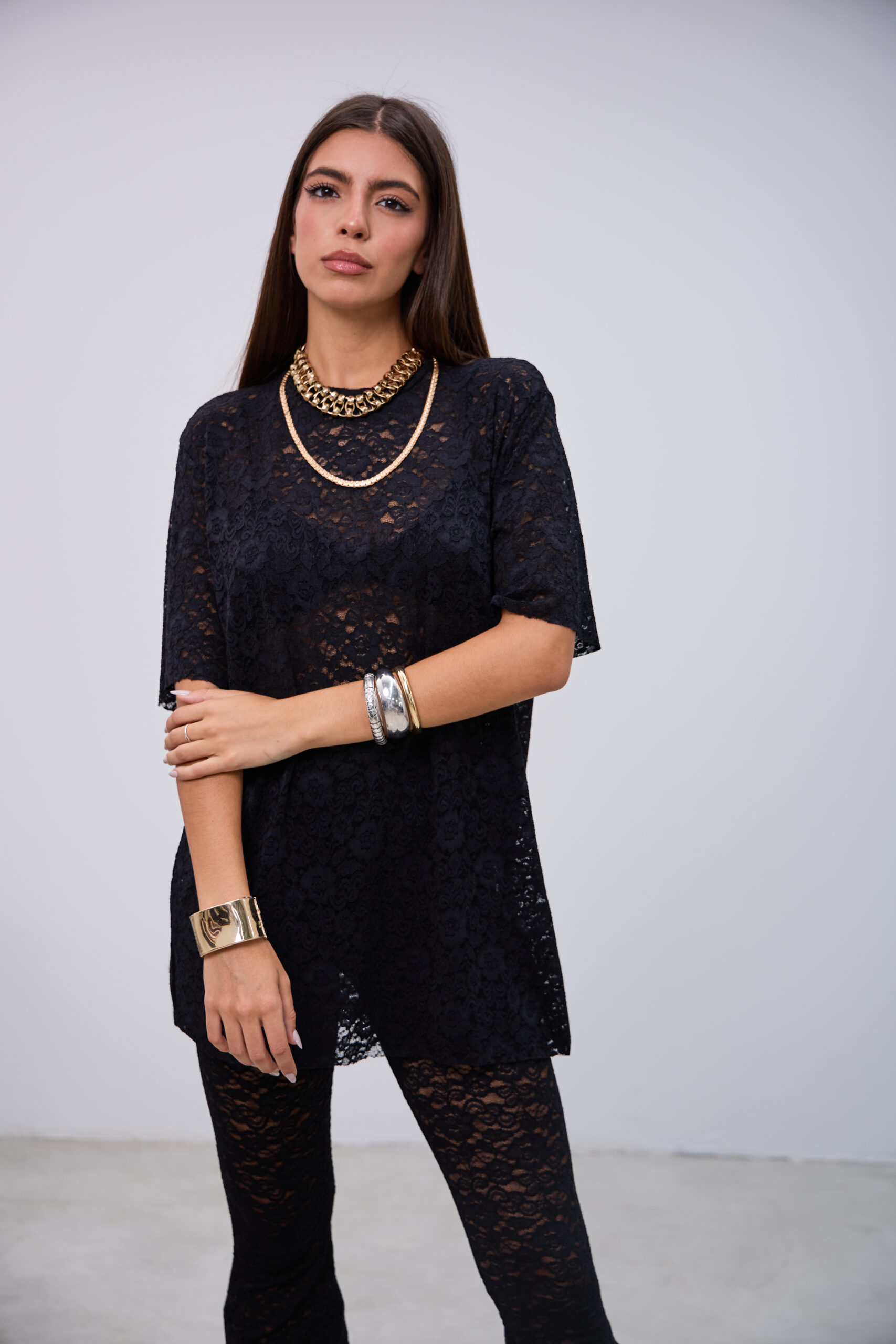 Remeron Encaje Negro L26-3330 - Imagen 2