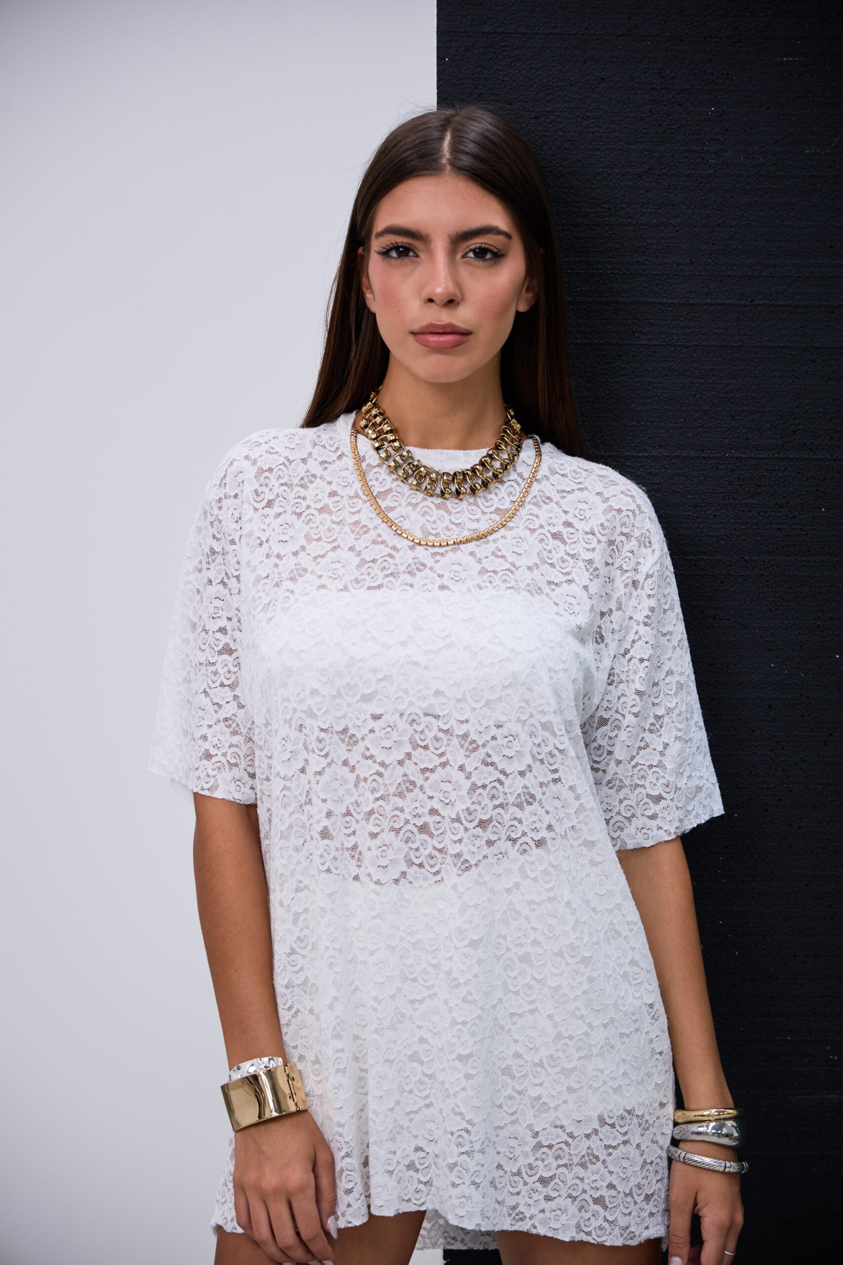 Remeron Encaje Blanco L26-3330