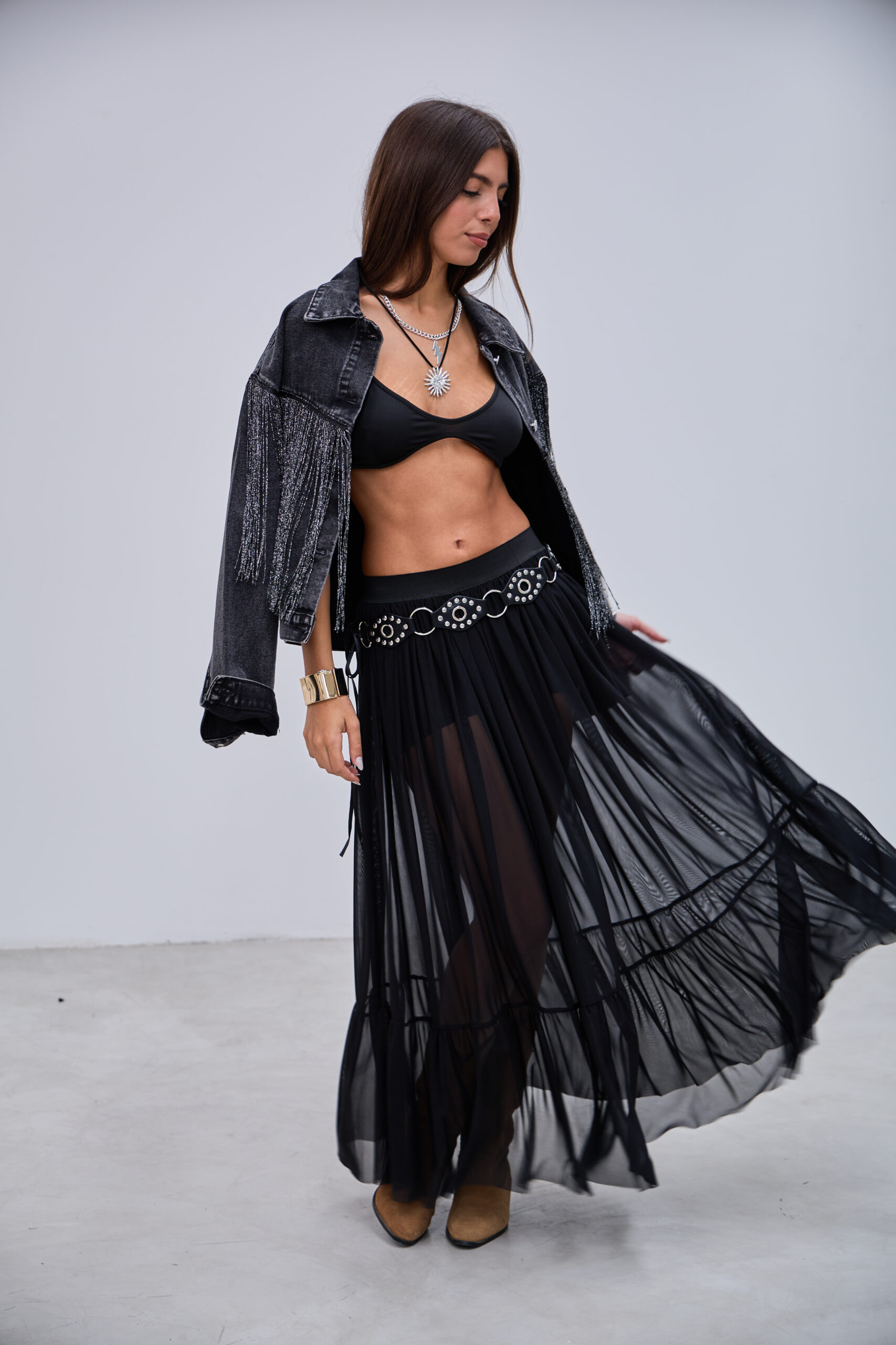 Pollera Microtul L26-3321