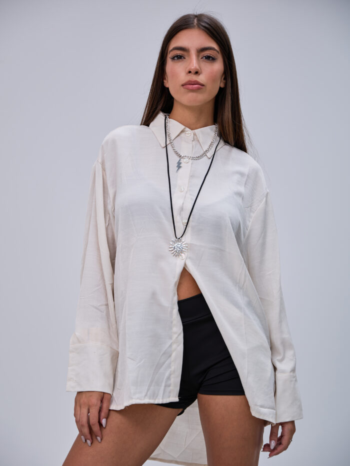 Camisa Lisa Beige L26-3307