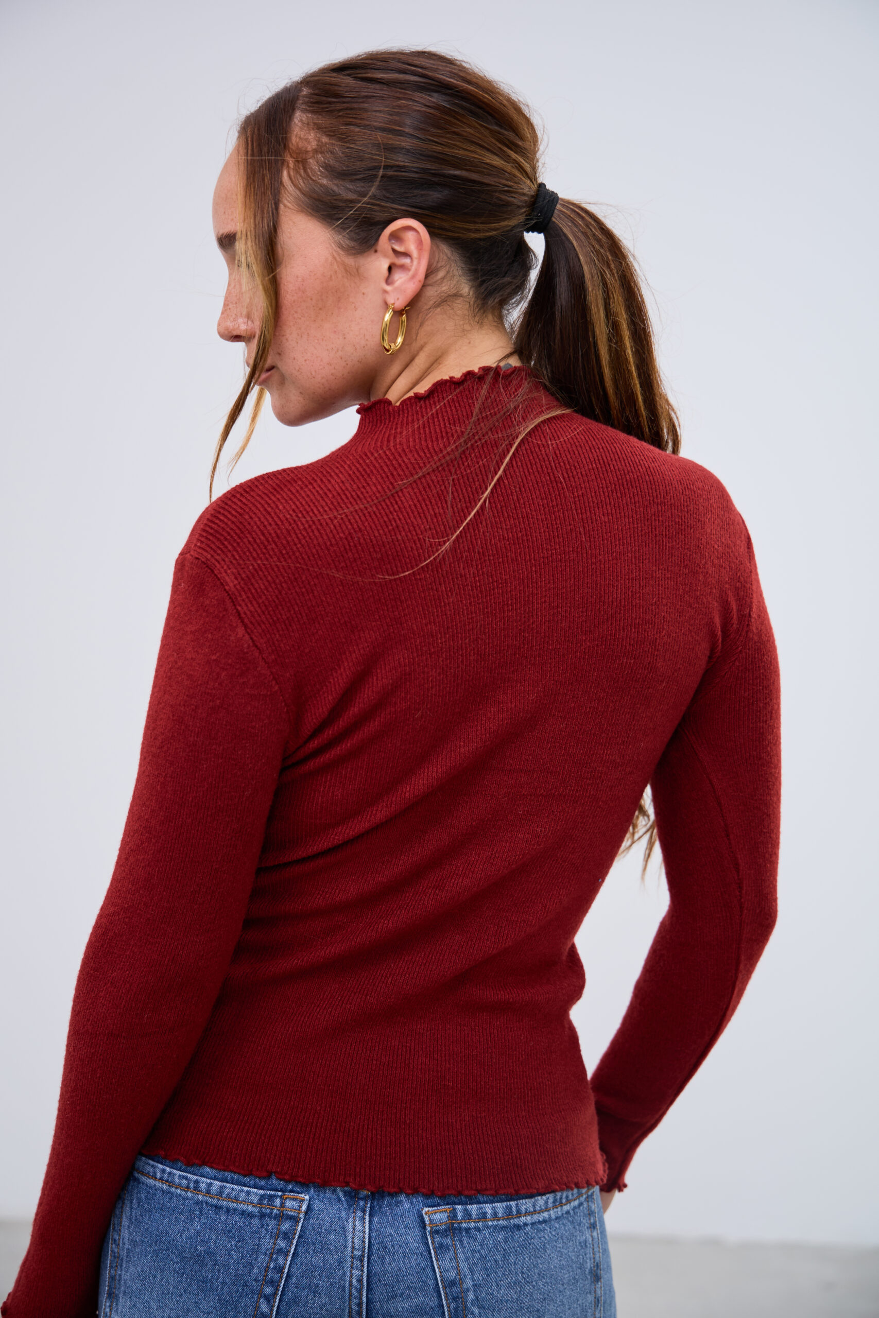 Polerita Tacto Bordeaux L26-3364 - Imagen 3