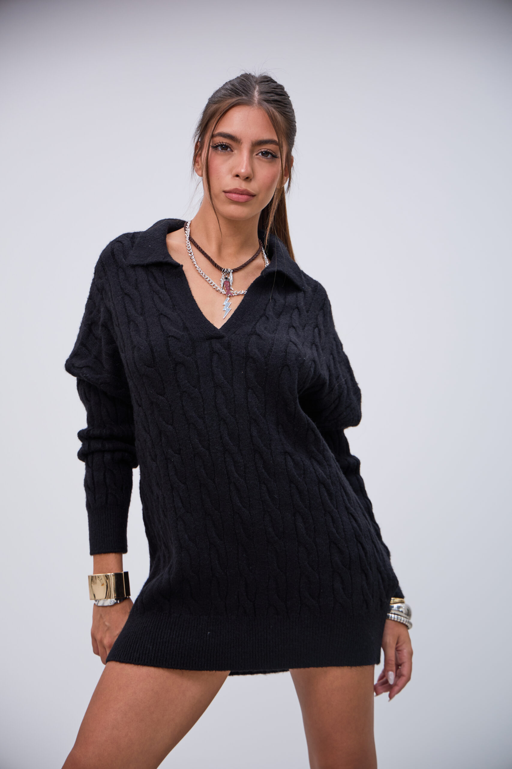 Sweater Subidon Negro L26-3370 - Imagen 4