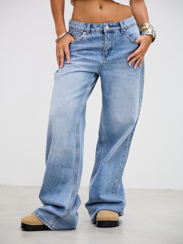 Denim Tachas Celeste R01