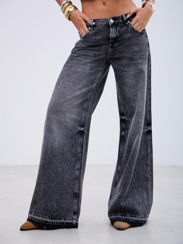 Denim Wide Leg Must Negro R13