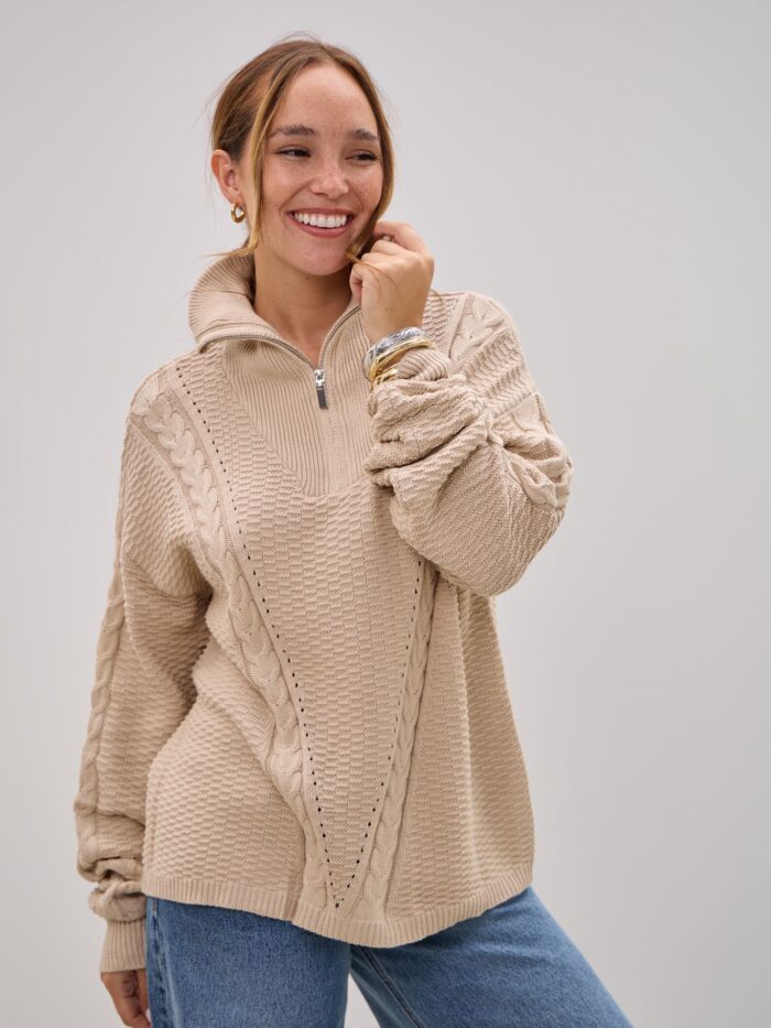 Sweater Impacto Beige L26-3368