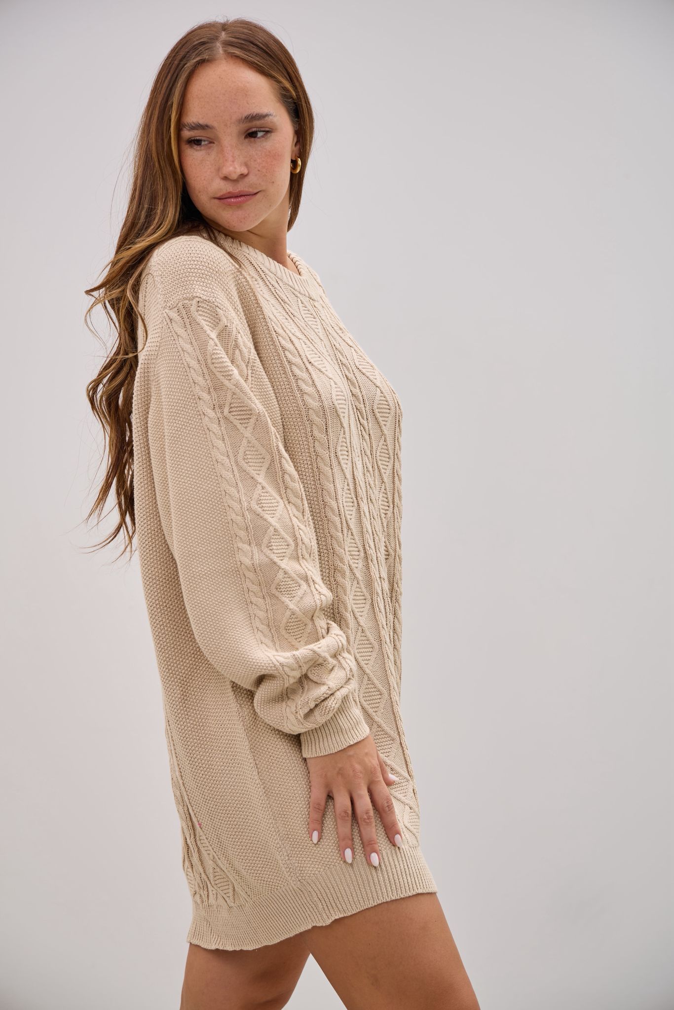 Sweater Instinto Beige L26-3366 - Imagen 5