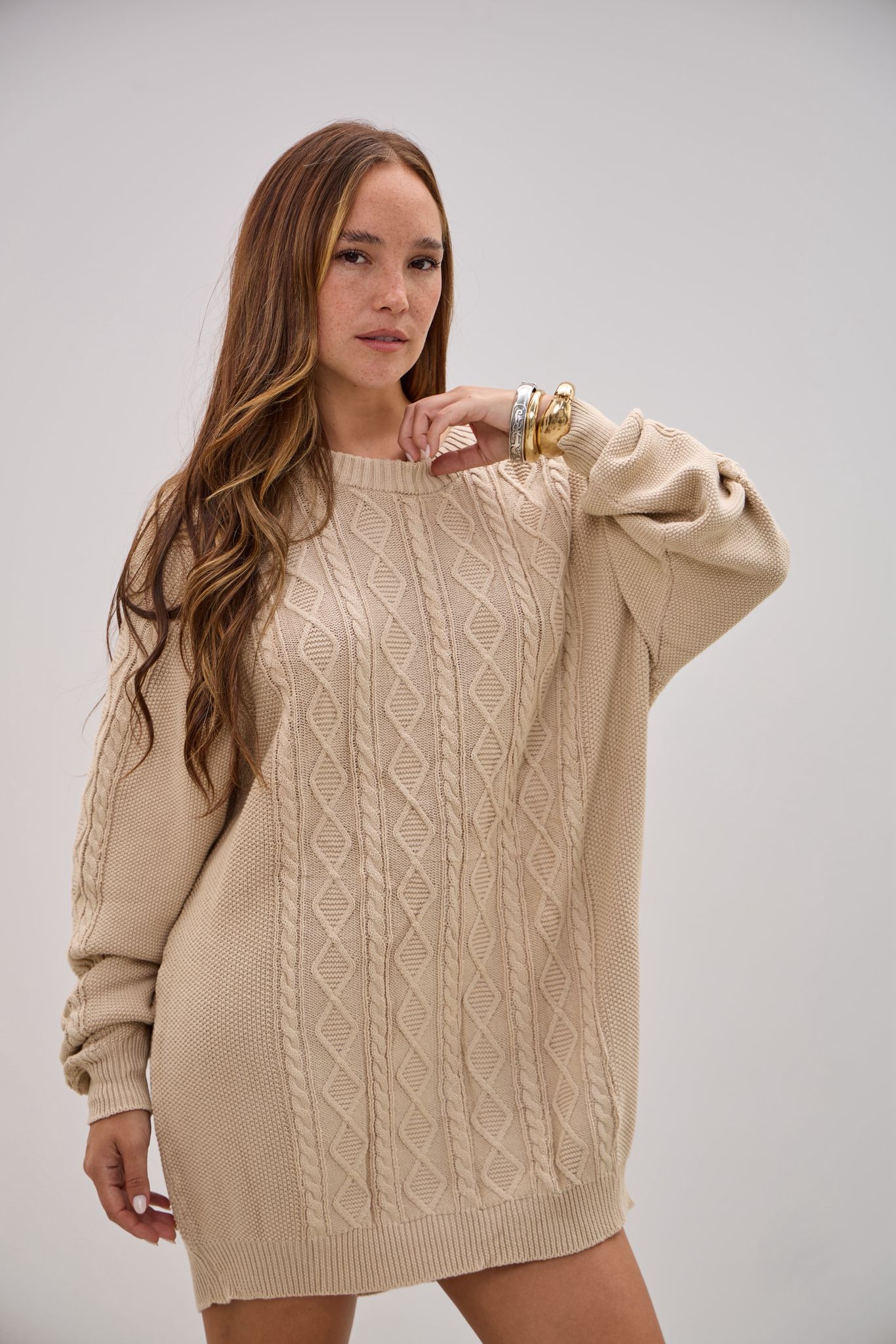 Sweater Instinto Beige L26-3366 - Imagen 4