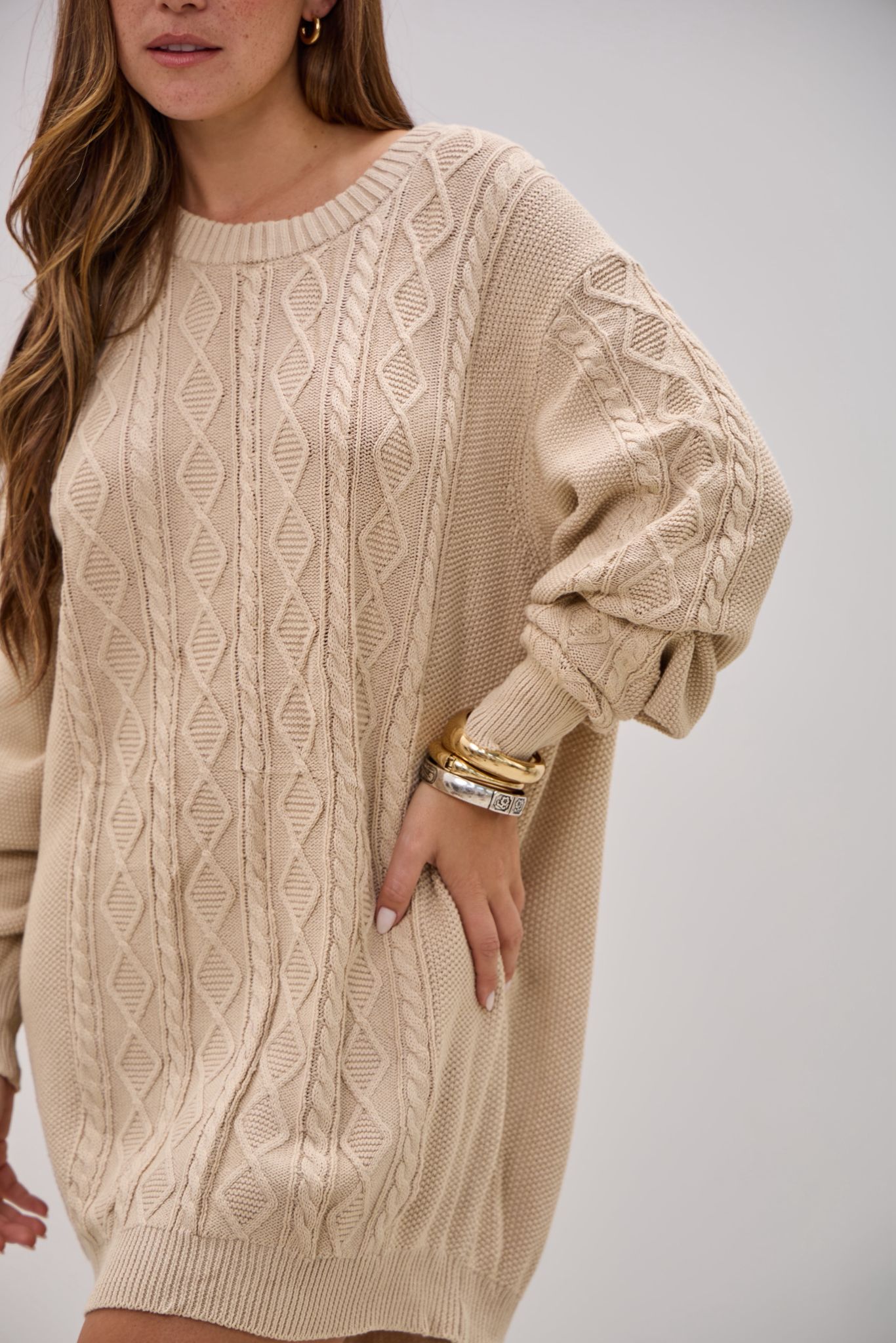 Sweater Instinto Beige L26-3366 - Imagen 3