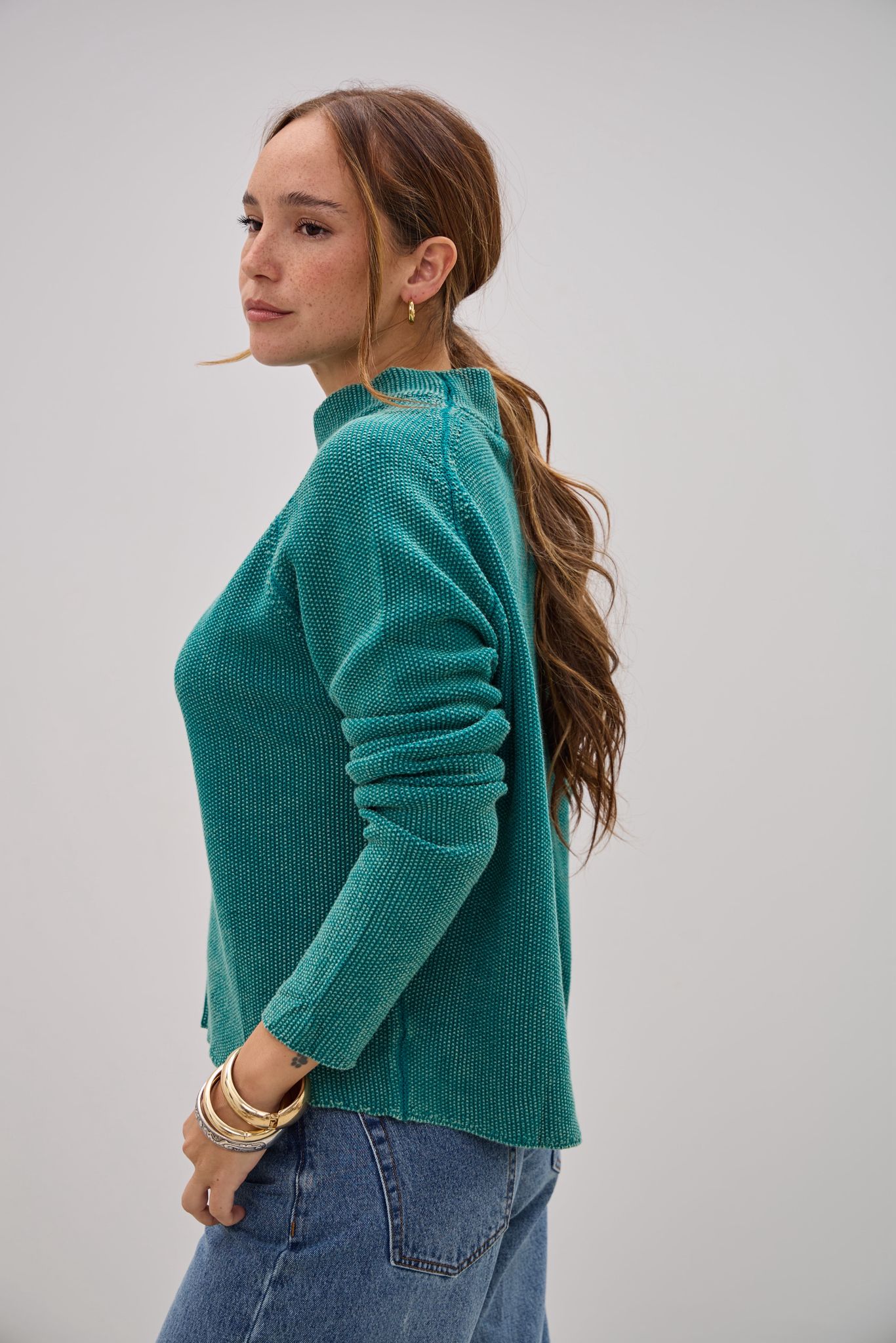 Sweater Frecuencia Verde L26-3367 - Imagen 3