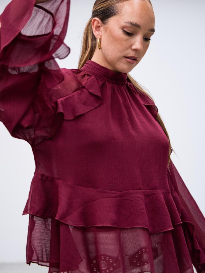 Blusa Elevacion Bordeaux l26-3325