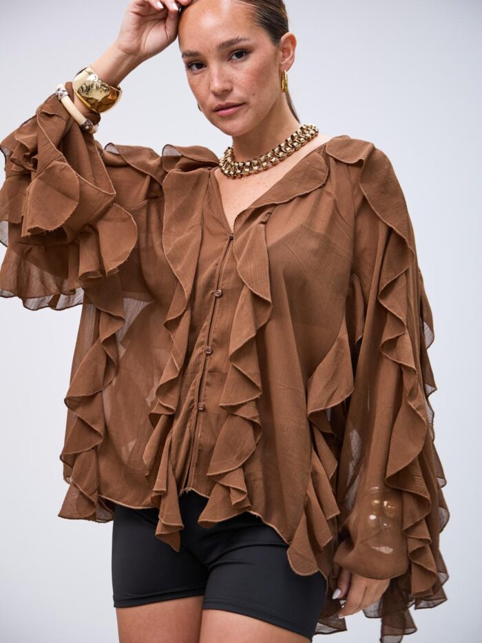 Blusa Delirio Marron L26-3314