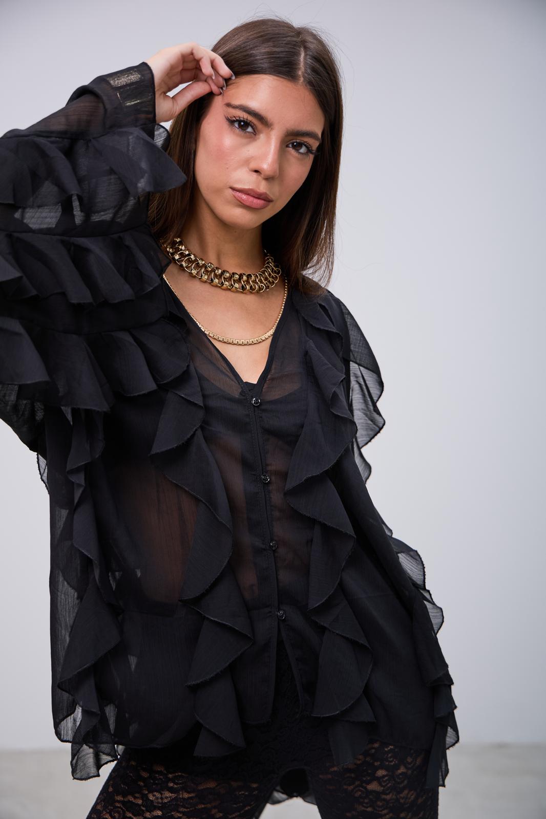 Blusa Delirio Negra L26-3314