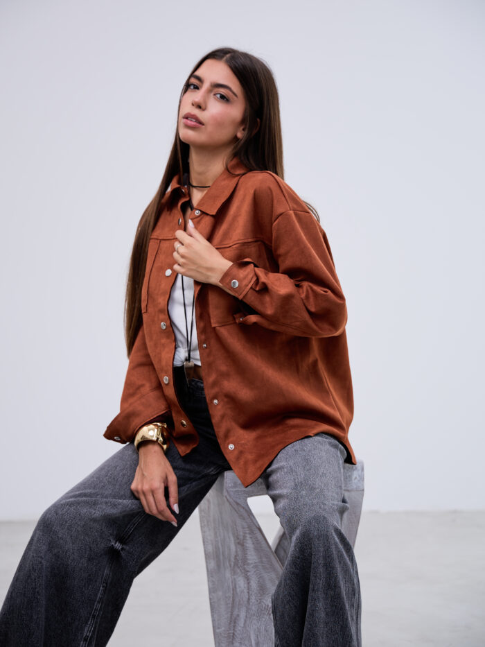 Sobrecamisa Gamuza Terracota L26-3317