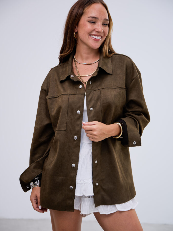 Sobrecamisa Gamuza Verde L26-3317